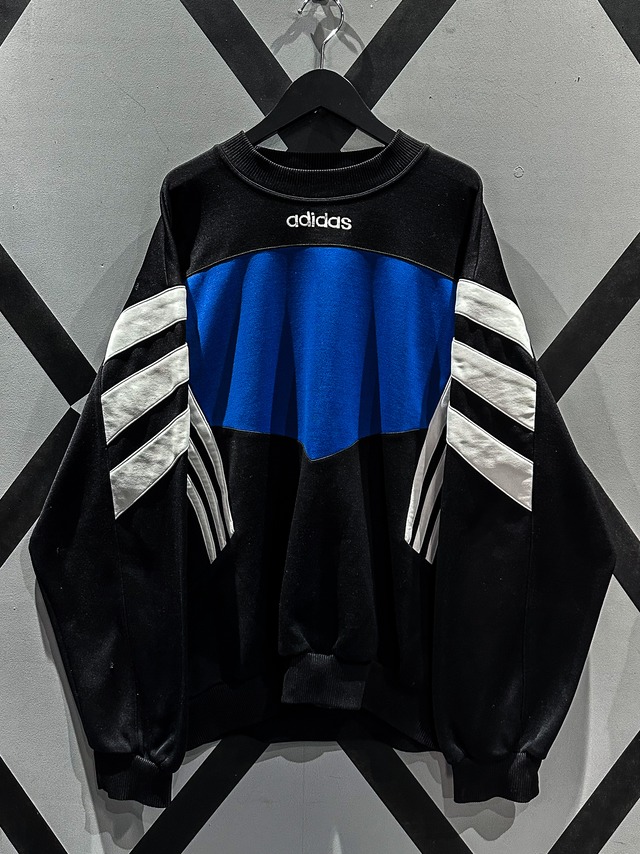 【X VINTAGE】"adidas" Color Swiching Vintage Loose Sweat Shirt