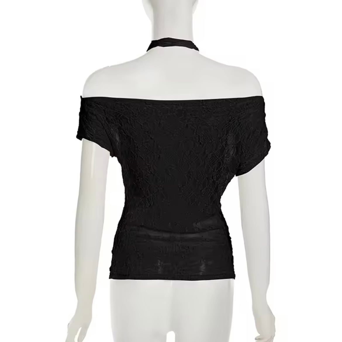 romantic lace choker tops