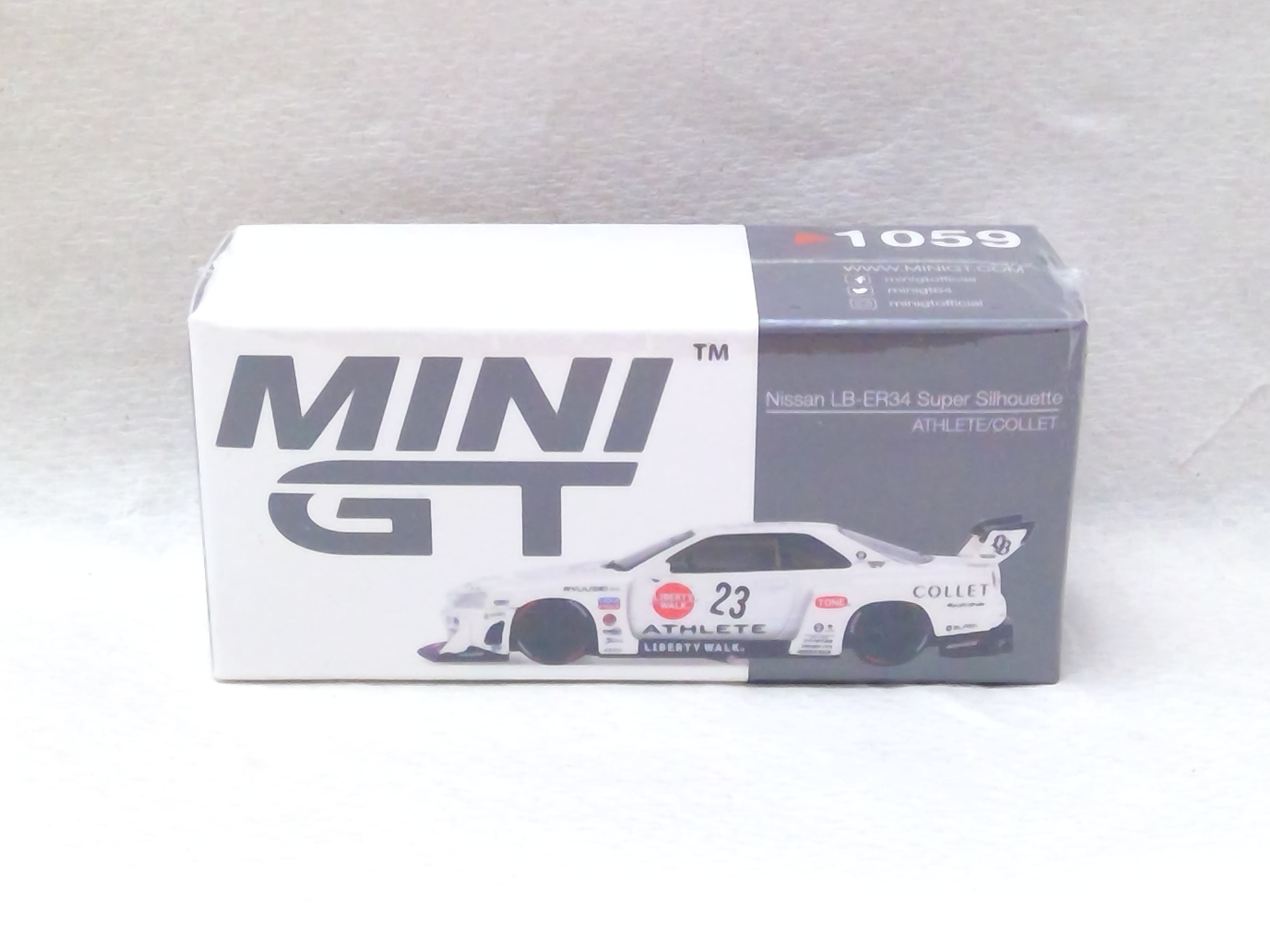 MINI GT ?1013 Nissan LB-ER34 Super Silhouette ATHLETE/COLLET RHD