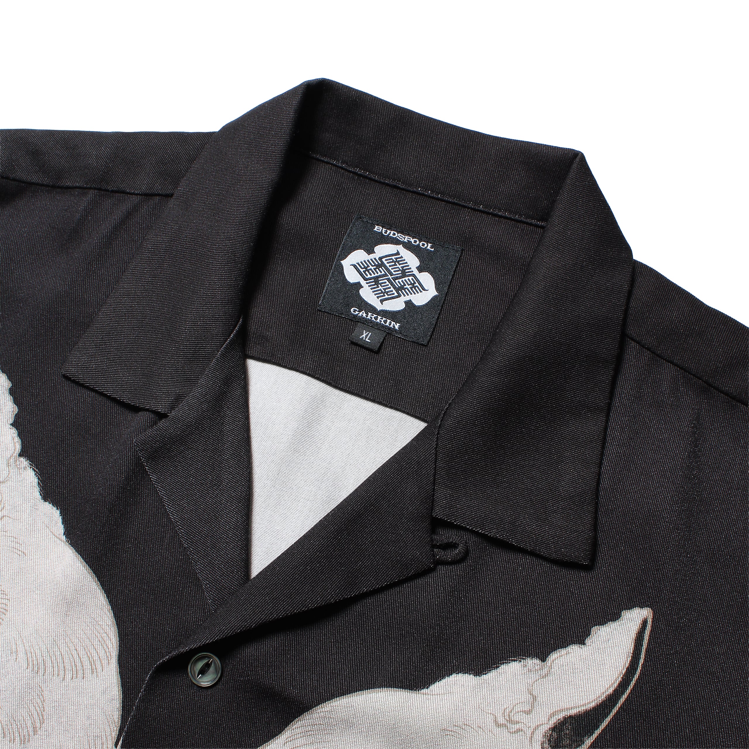GAKKIN × BUDSPOOL 白墨狐 L/S HAWAIIAN SHIRT | APHRODITEGANG HOLDINGS