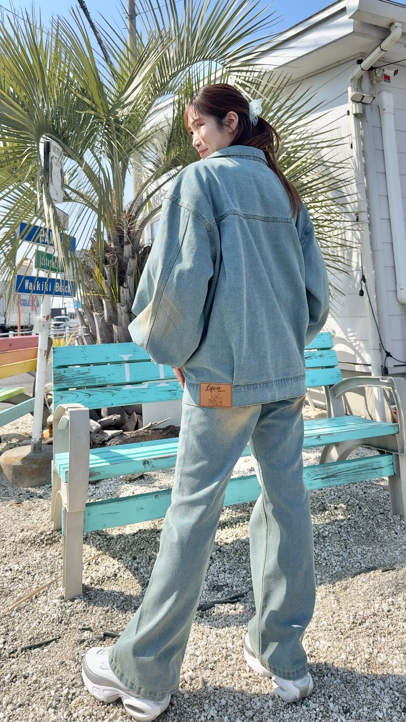 【mapuaコラボパッチ】フレアデニム¥7,750(8,525)