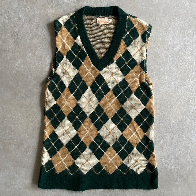 1960~70s  Anderson-Little Co. Vintage Knit Vest  M　G401