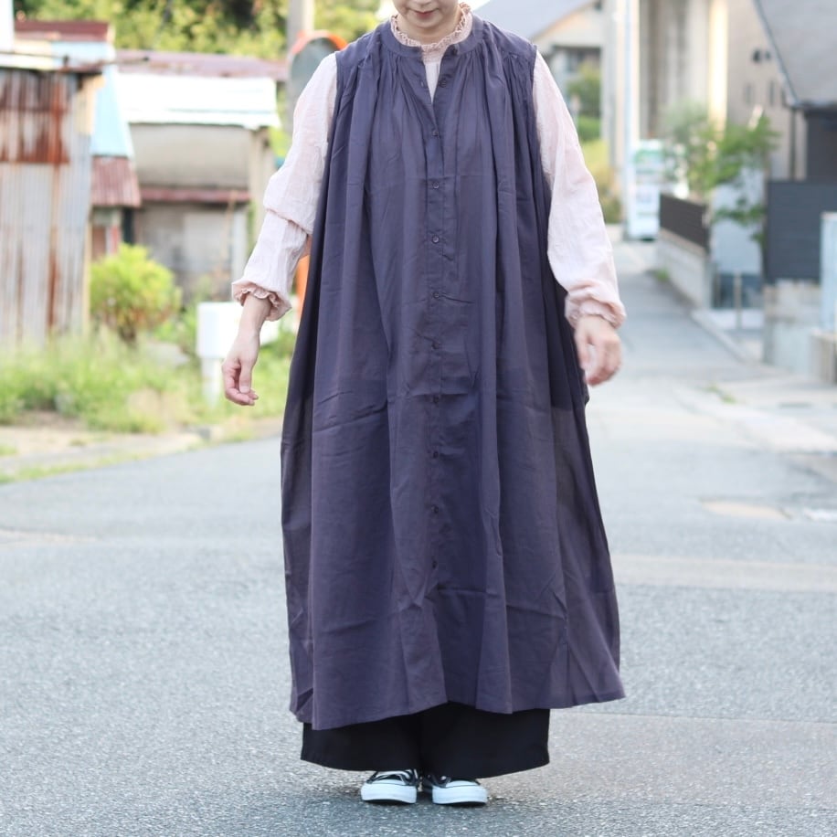 ノースリーブ ヨークギャザー ワンピース | Zakka so-la