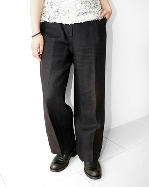Vintage linen wide straight slacks