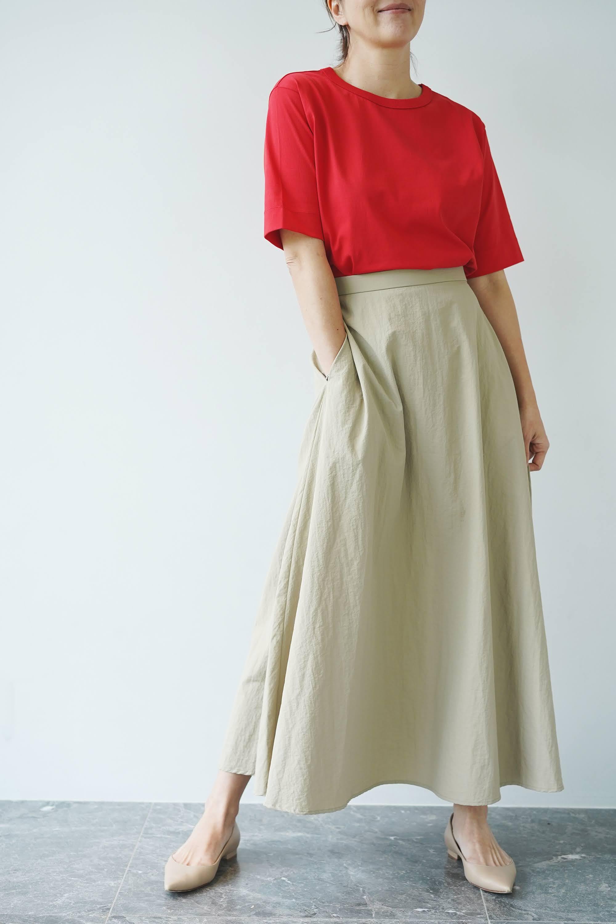 鈴木六夏　the9shop EVERYDAY Skirt エブリデイスカート　白 THE9SHOP