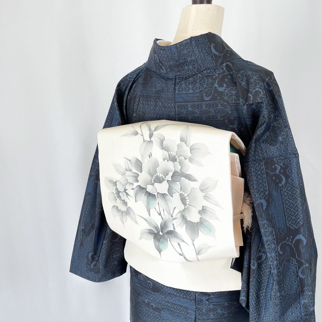 正絹塩瀬名古屋帯・作家物 落款あり／美品・未使用品！ | SELECT 