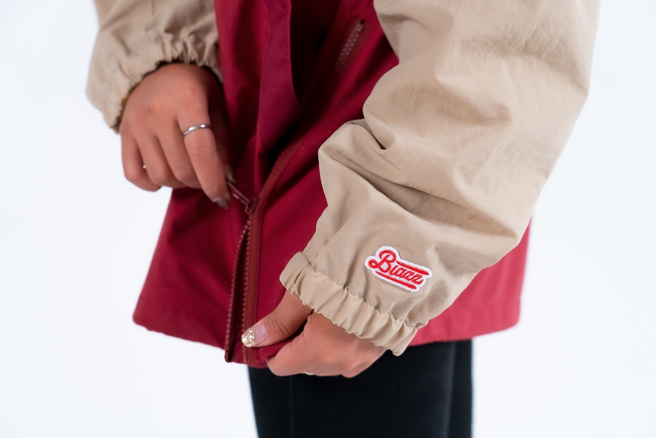 BLAZZ Anorak / Made in JAPAN -KHAKI x RED-