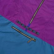 80s 90s L.L.Bean エルエルビーン ナイロン アノラックパーカー プルオーバーシャツ L/パープル×ブルー KIDS ビンテージ