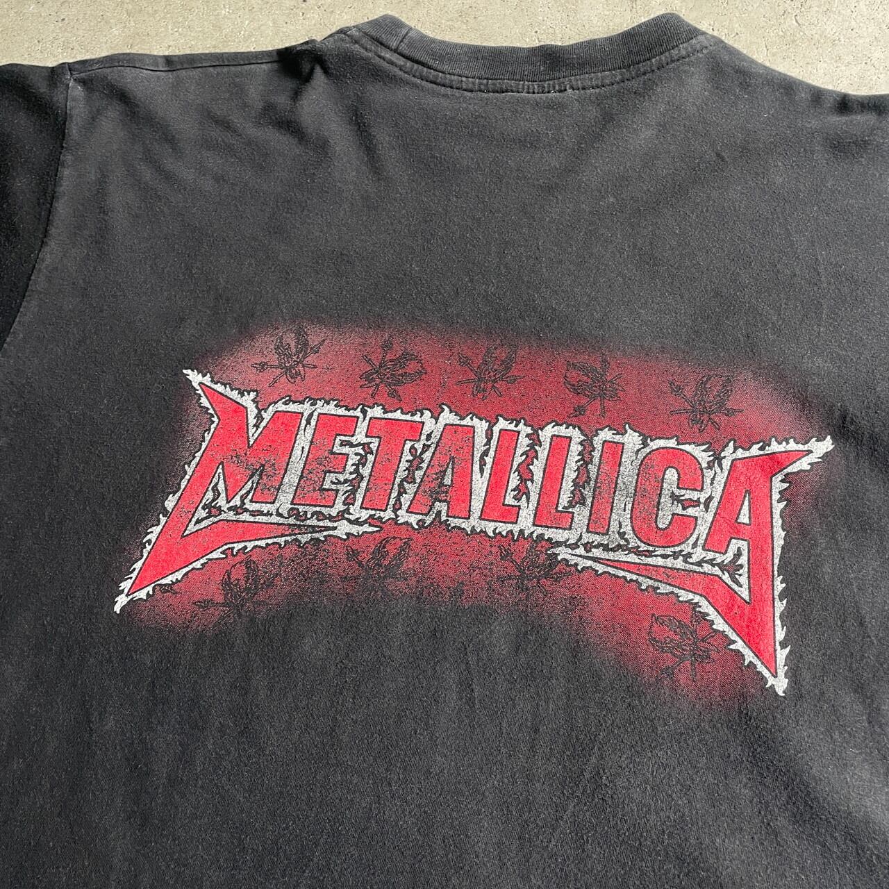 METALLICA メタリカ バンドTシャツ メンズXL 古着 スカル リプリント 