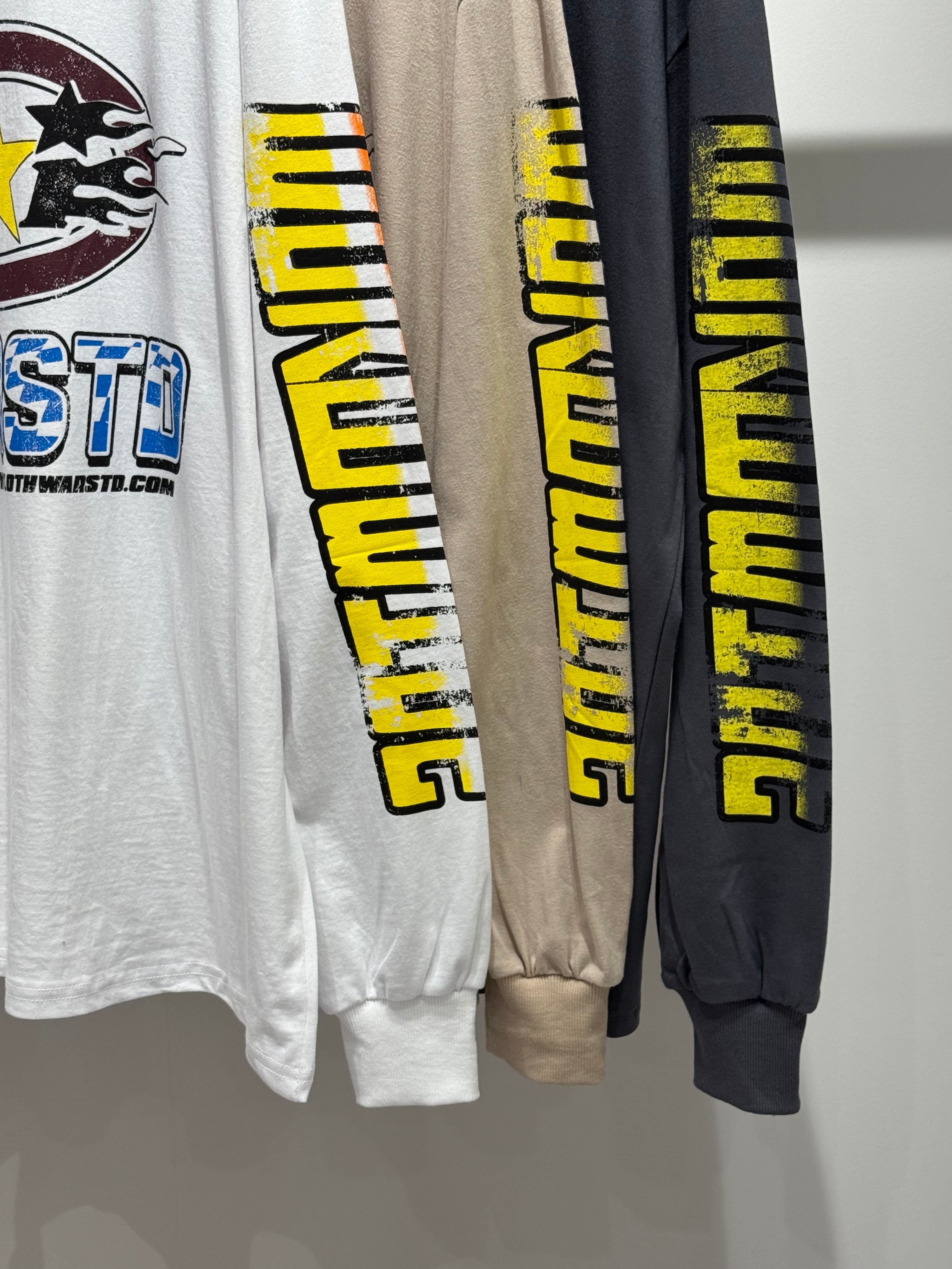 print sleeve over long T-shirt