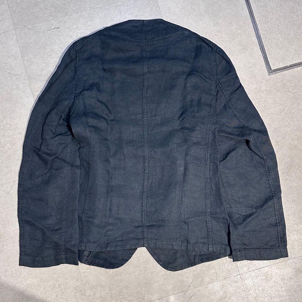 3MAN スリーマン TOGGLE JACKET ノーカラー リネンジャケット 3MAN スリーマン TOGGLE JACKET ノーカラー リネンジャケット