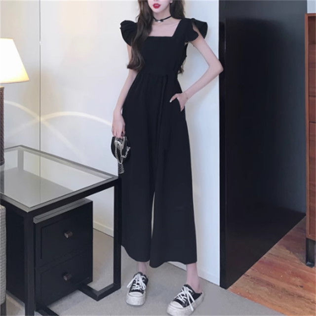 【送料無料】 パンツ ボトム フレア Aライン ガウチョ オールインワン ロング マキシ リボン ポケット ベルト 薄手生地 かわいい 大人可愛い 大人女子 綺麗 シンプル カジュアル 大人 おしゃれ お洒落 こなれ感 ラフ コンサバ 着痩せ レディライク 無地 夏 20代 30代 40代 レディース 女性 授業参観 デート お出かけ 女子会 休日 お茶会 アウトドア 着回し 普段使い オルチャン 韓国系 ファッション フレア袖 2段フリル 体型カバー プチプラ 定番 デイリーユース オーバーシルエット