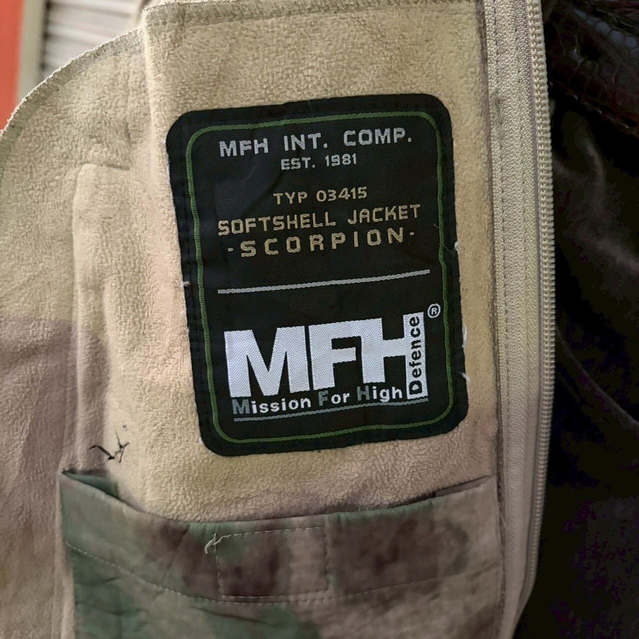 MFH High Defence スコーピオン ソフトシェル ジャケット HDT迷彩FG L