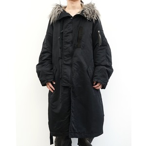 [The Viridi-anne] (ザヴィリディアン) VI-4003-06 N-3B HOODED COAT (BLACK)