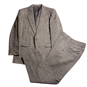 vintage CHRISTIAN DIOR multicolor nep tweed suits set-up
