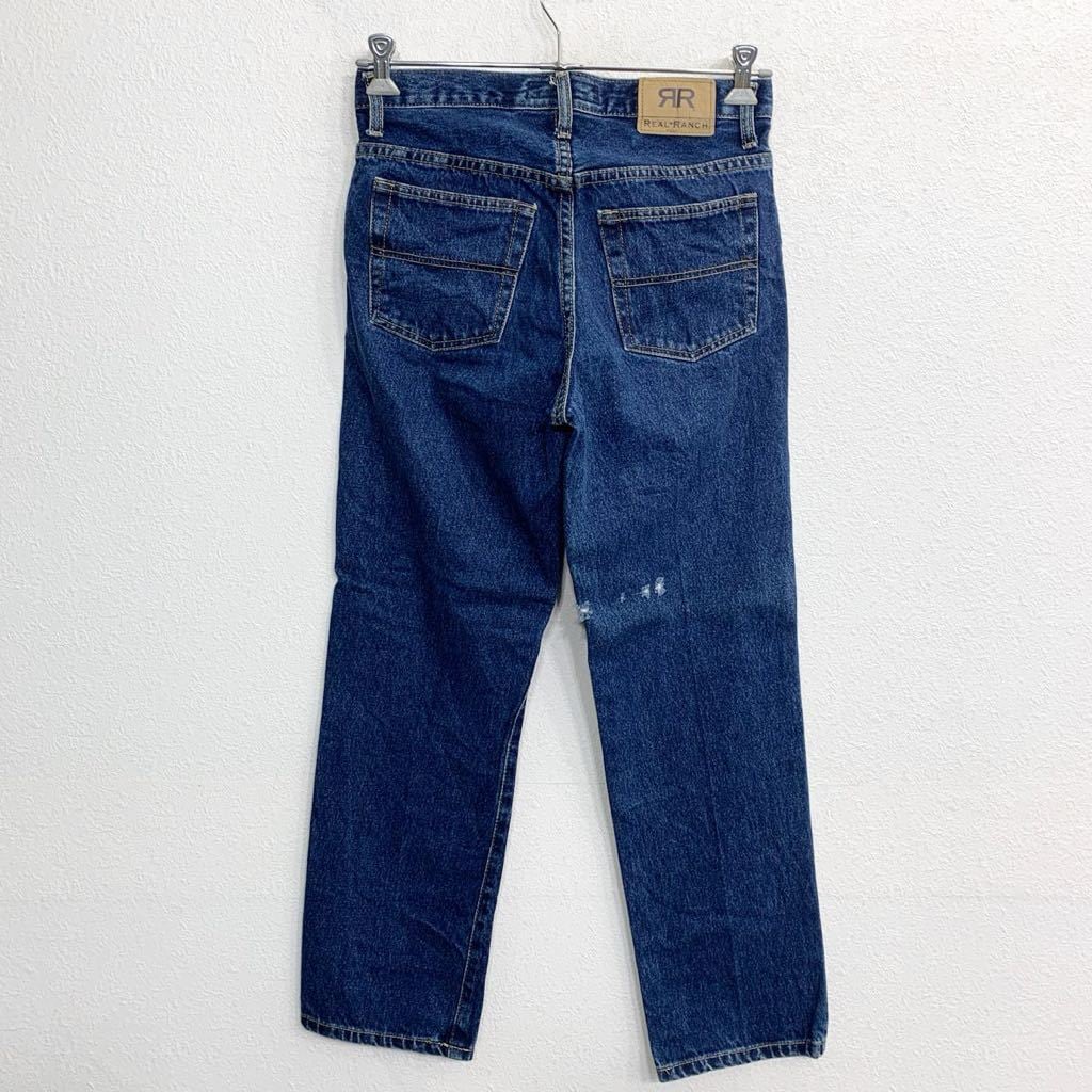 REAL RANCH デニムパンツ W30 リアルランチ インディゴ コットン 古着