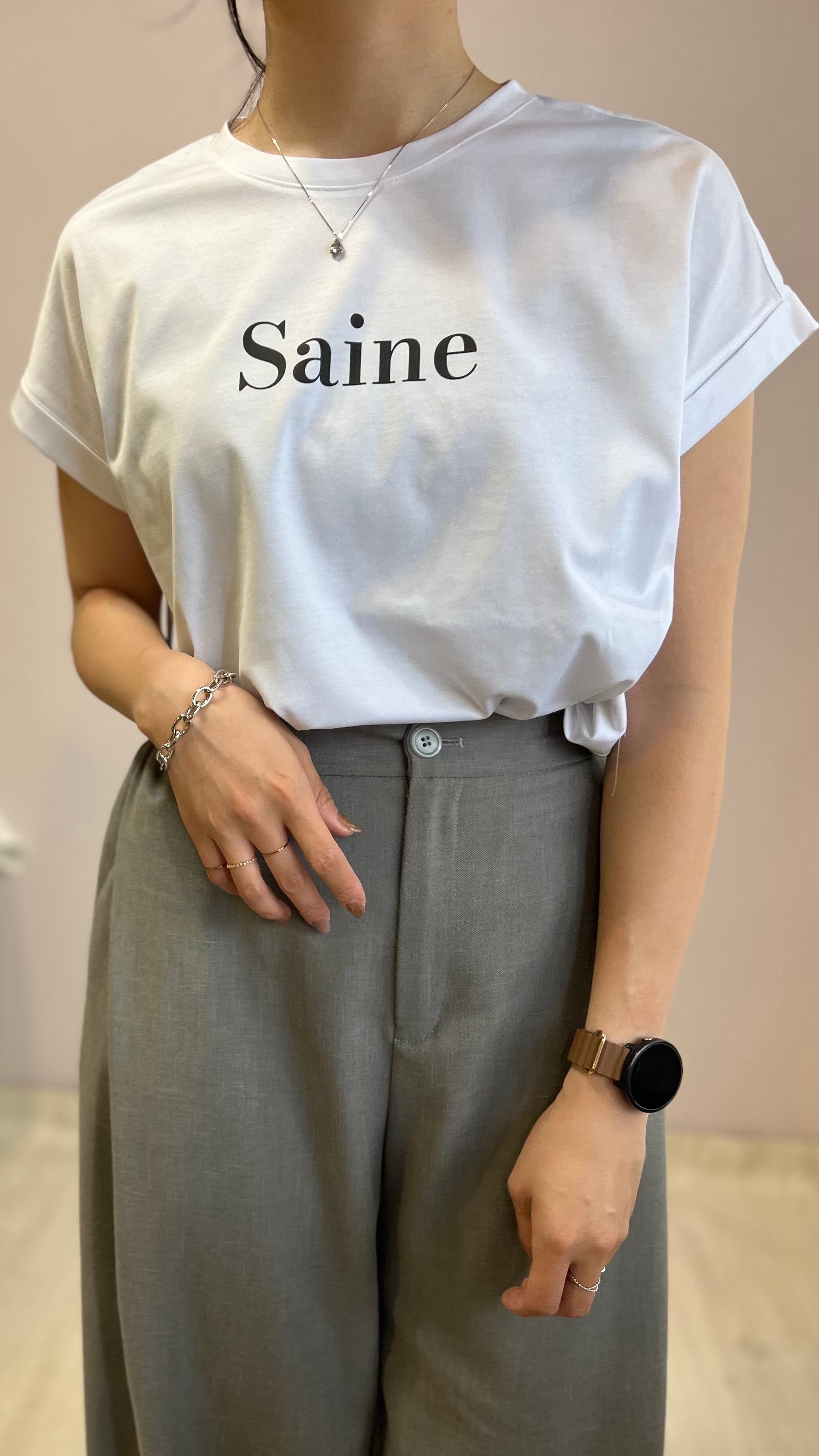 Dignite collier 半袖 ジャケット No.TK-80990226 ベージュ