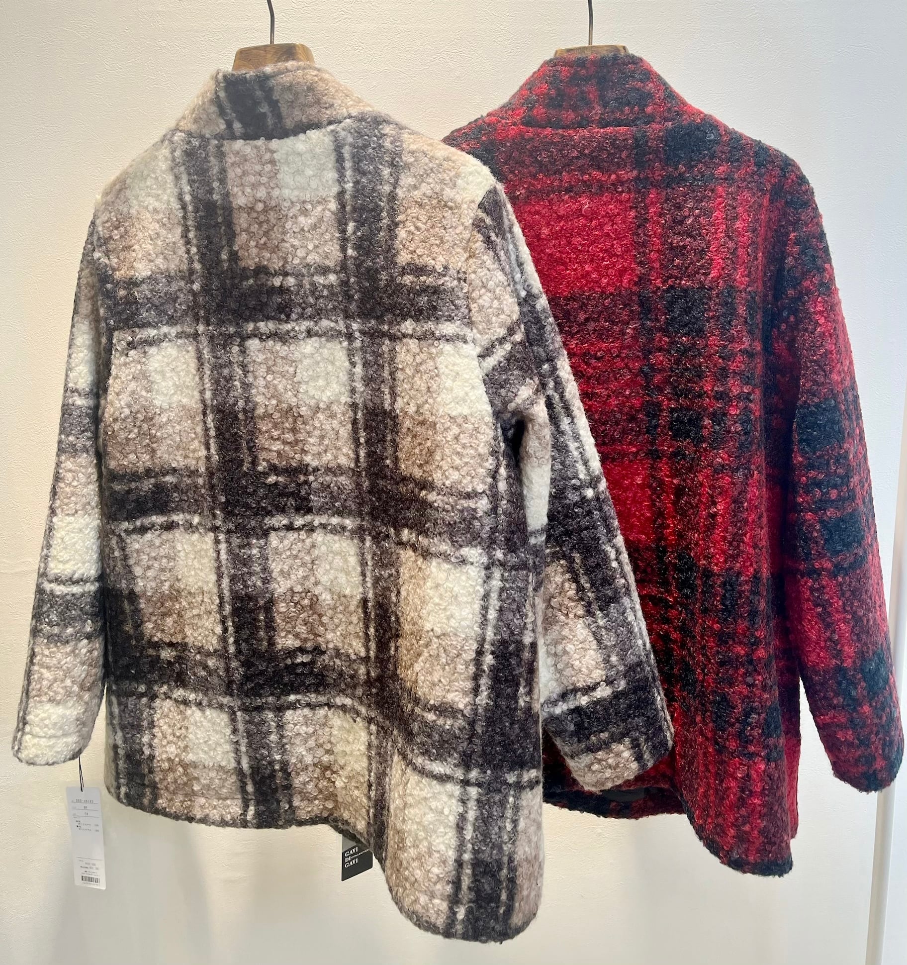 再入荷】GAVI DI GAVI チェック柄ツイードジャケット | selectshop CROSS