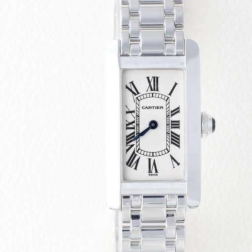 カルティエ タンクアメリカン SM WG ブレスレット