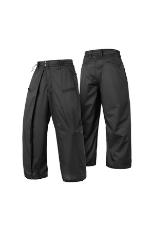 INCONSTANT  P49 ダブルタック ストレート ワイドパンツ
