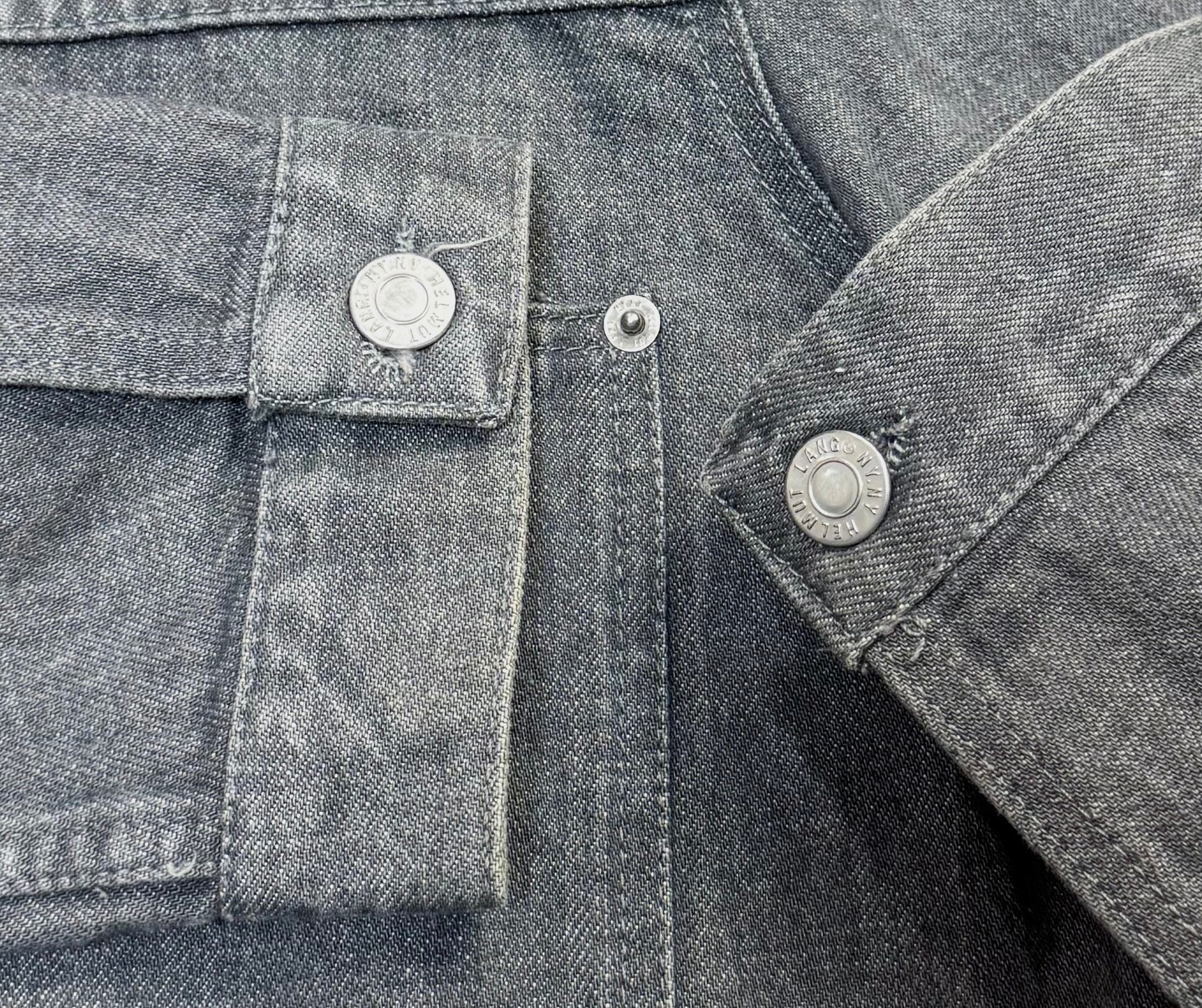 c.1998–1999 HELMUT LANG DENIM ZIP JACKET ( size 50 ) | Daily Dress