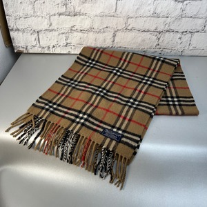 BURBERRY タグ付き カシミア マフラー ベージュ A-10211