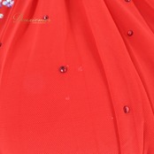 社交ダンス 衣装 ラテン ドレス ワンピース 赤 フリル デモ 競技 ダンス パーティ 発表会 パーティドレス 長袖 リボン かわいい レッド系 スパンコール ドレススタイル ラテンスタイル おしゃれ ダンスウェア パーティー用 キュート コスチューム フォーマル ドレッシー レディース