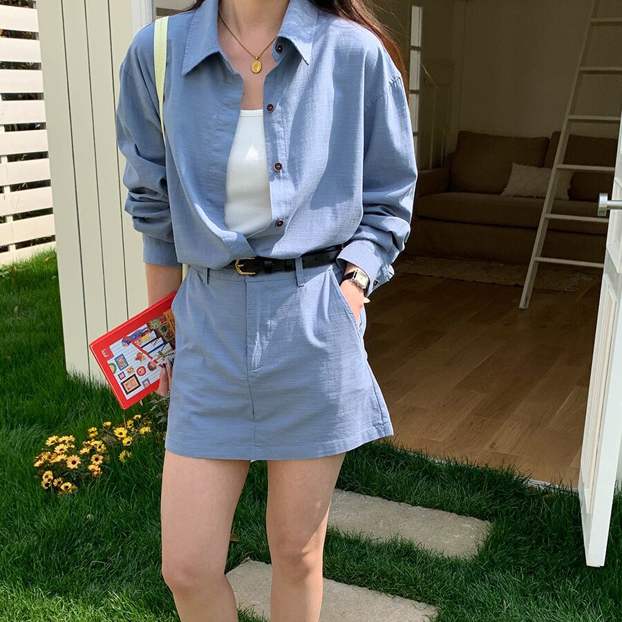 【set】シャツ×スカートセット M33006