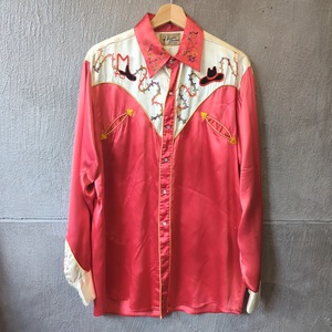 ［USED］40s 50s Vintage Saddle Champ Western Shirt