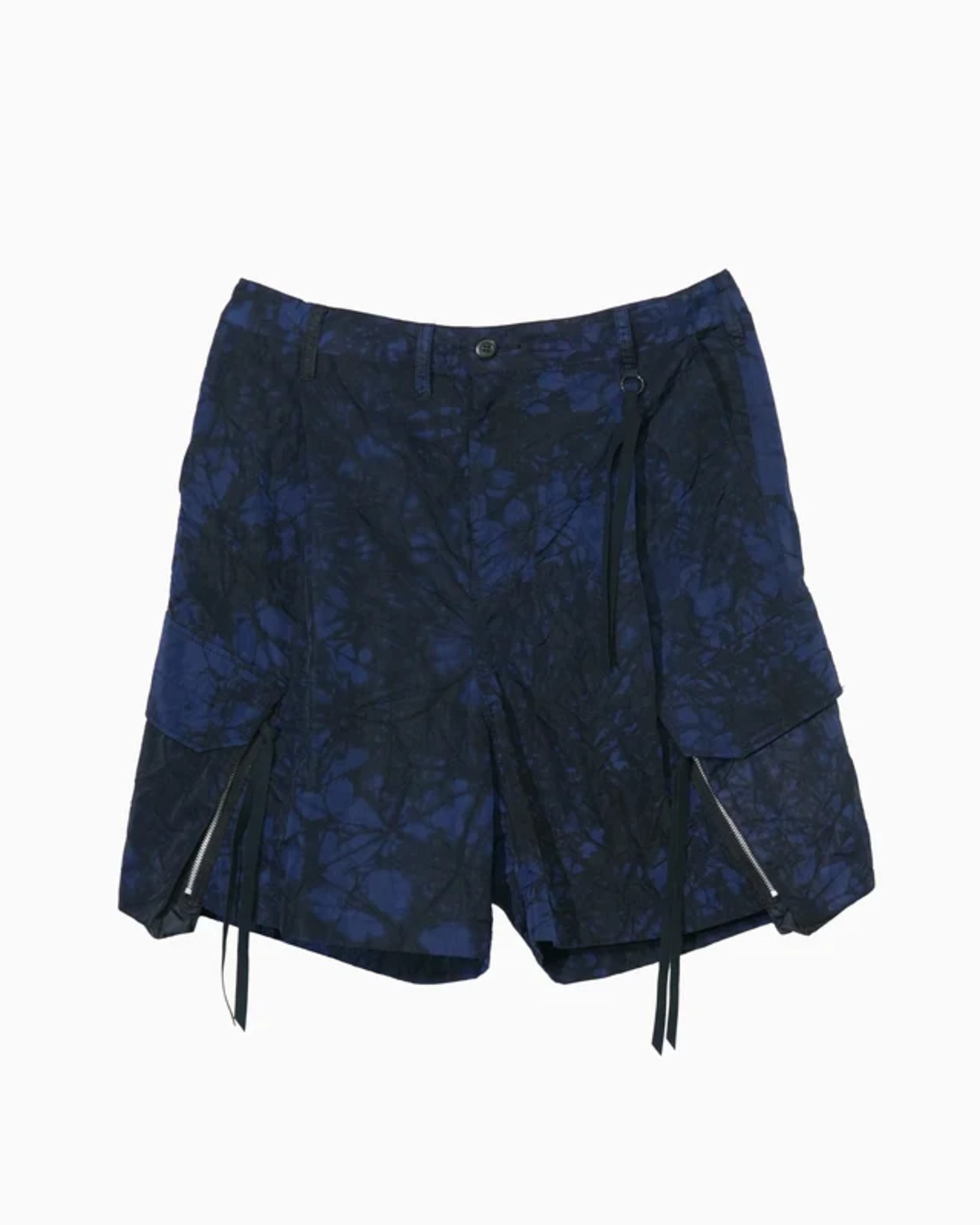 【26SS】Tamme タム / コンバットパンツ  / TIE-DYED NYLON OXFORD PCS COMBAT SHORTS NAVY - 1