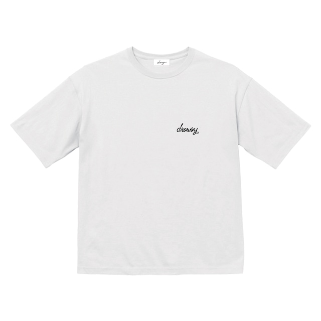 drowsy.. CAT LOGO BACK PRINT TEE / 22SS / WH