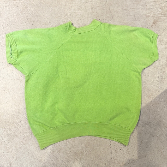 1960s VINTAGE PASSPORT S/S SWEAT SHIRT GREEN 針抜きリブ
