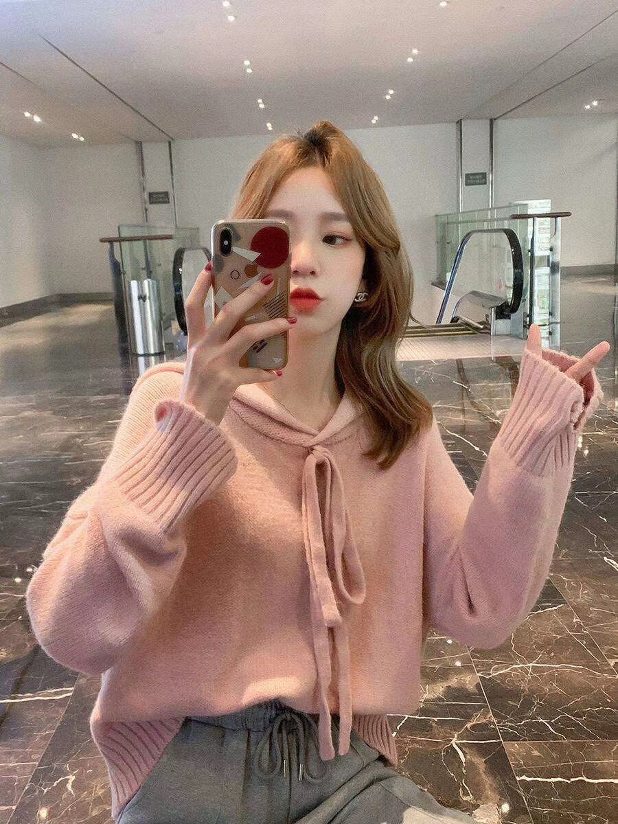 フロントリボンセーター