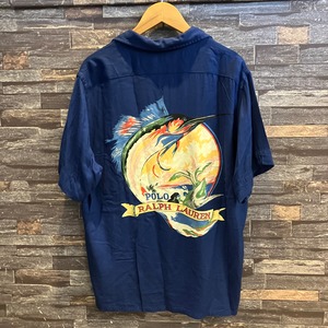 RALPH LAUREN "SWORD FISH" S/S RAYON SHIRT