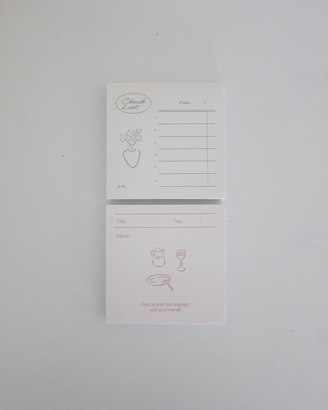 lovely memo pad（2 designs）