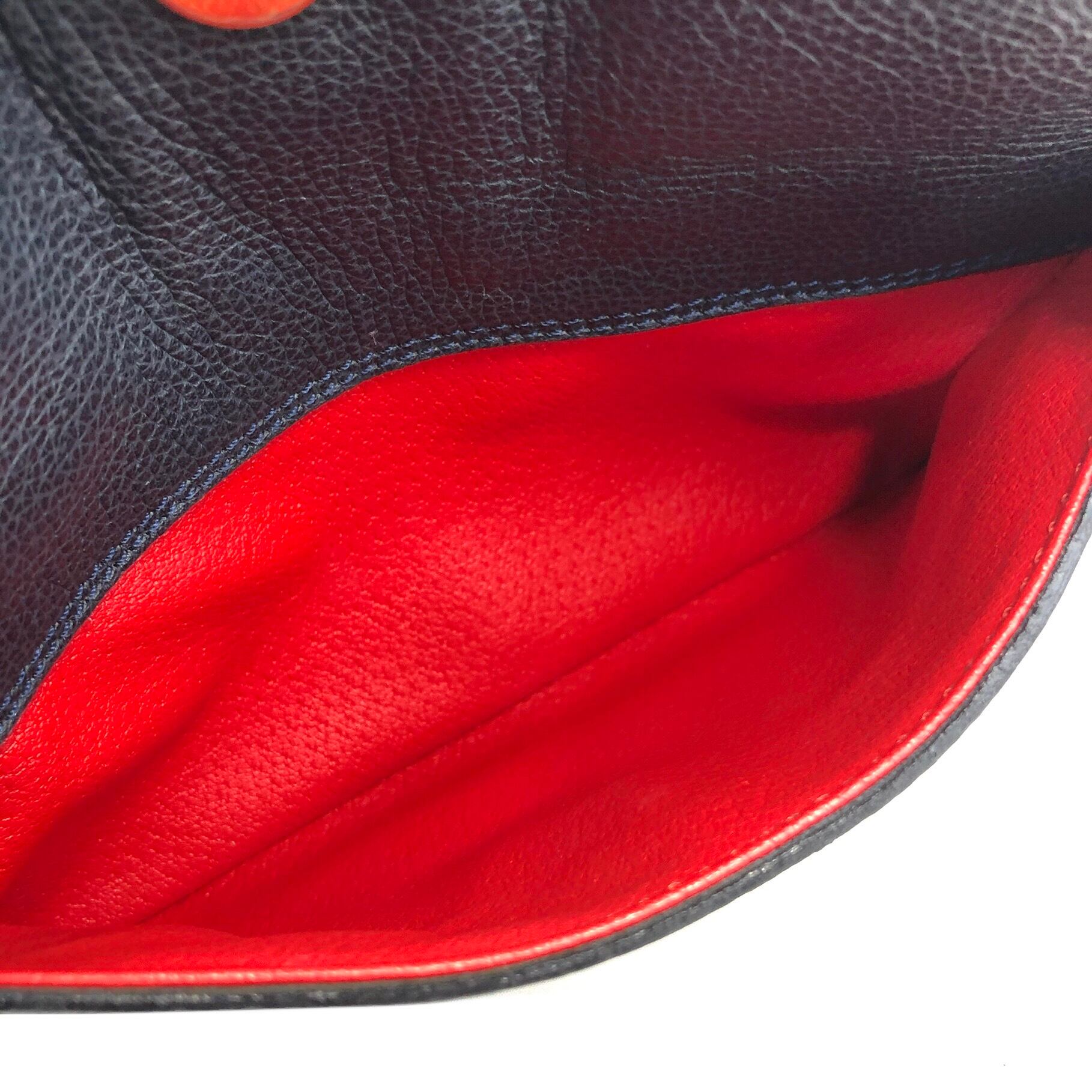 CELINE セリーヌ マンテル レザー ショルダーバッグ ネイビー vintage