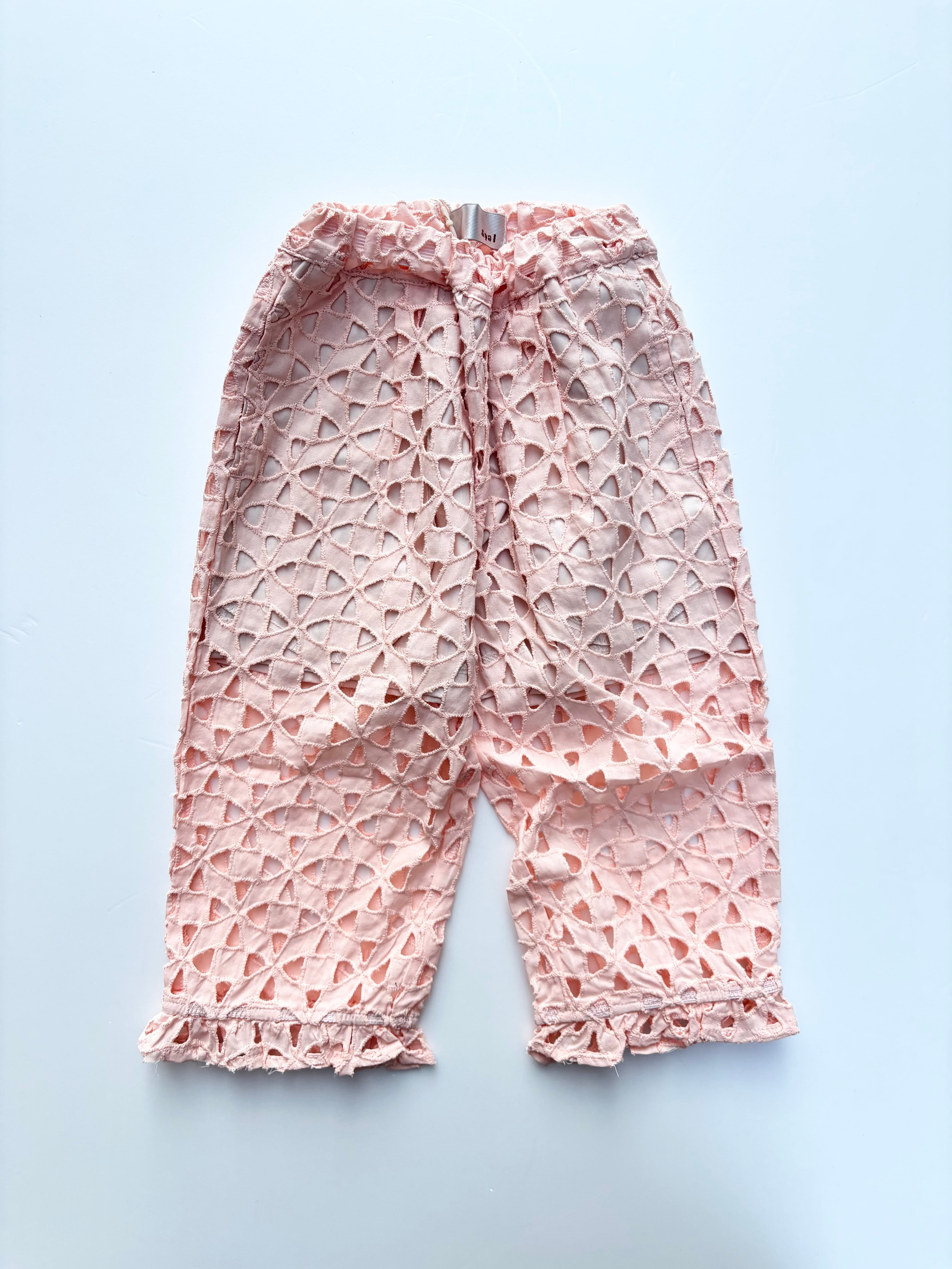 25SS】TOM＆BOY(トムアンドボーイ)SMALL FLORAL PANTS white×red(2y/4y