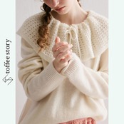 【2color】大人可愛いメッシュラペルの、ルーズニットトップ P0068