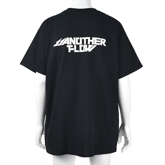 ANOTHER FLOW(アナザーフロー) クラシックロゴ バックプリント Tシャツ ブラック
