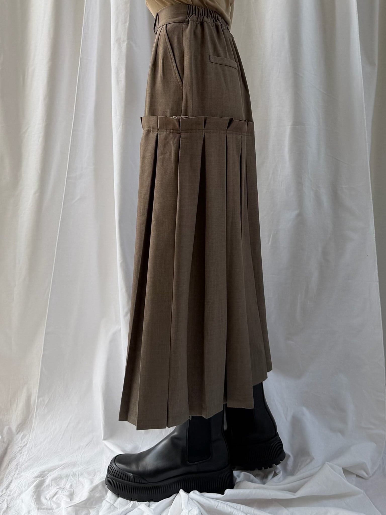 BOX PLEATS SKIRT（ﾎﾞｯｸｽﾌﾟﾘｰﾂｽｶｰﾄ）【7543107】 | CIEL'AIR