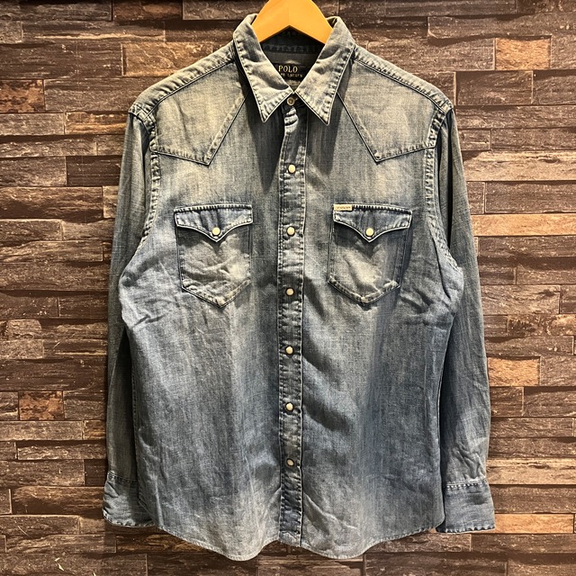 RALPH LAUREN DENIM WESTERN SHIRT