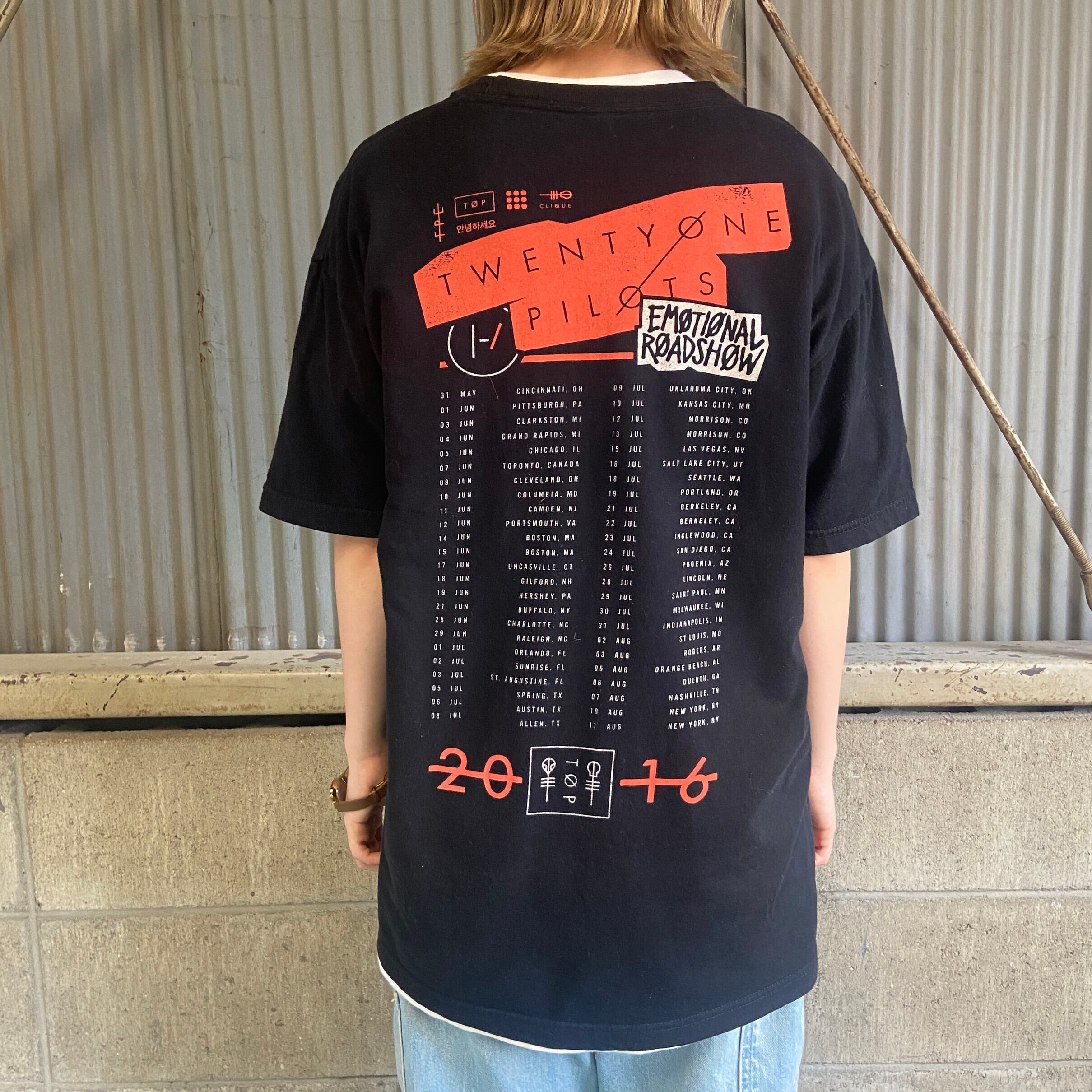 21pilot バンドTシャツ M トゥエンティ・ワン・パイロッツ ロック バンドTシャツ メンズM