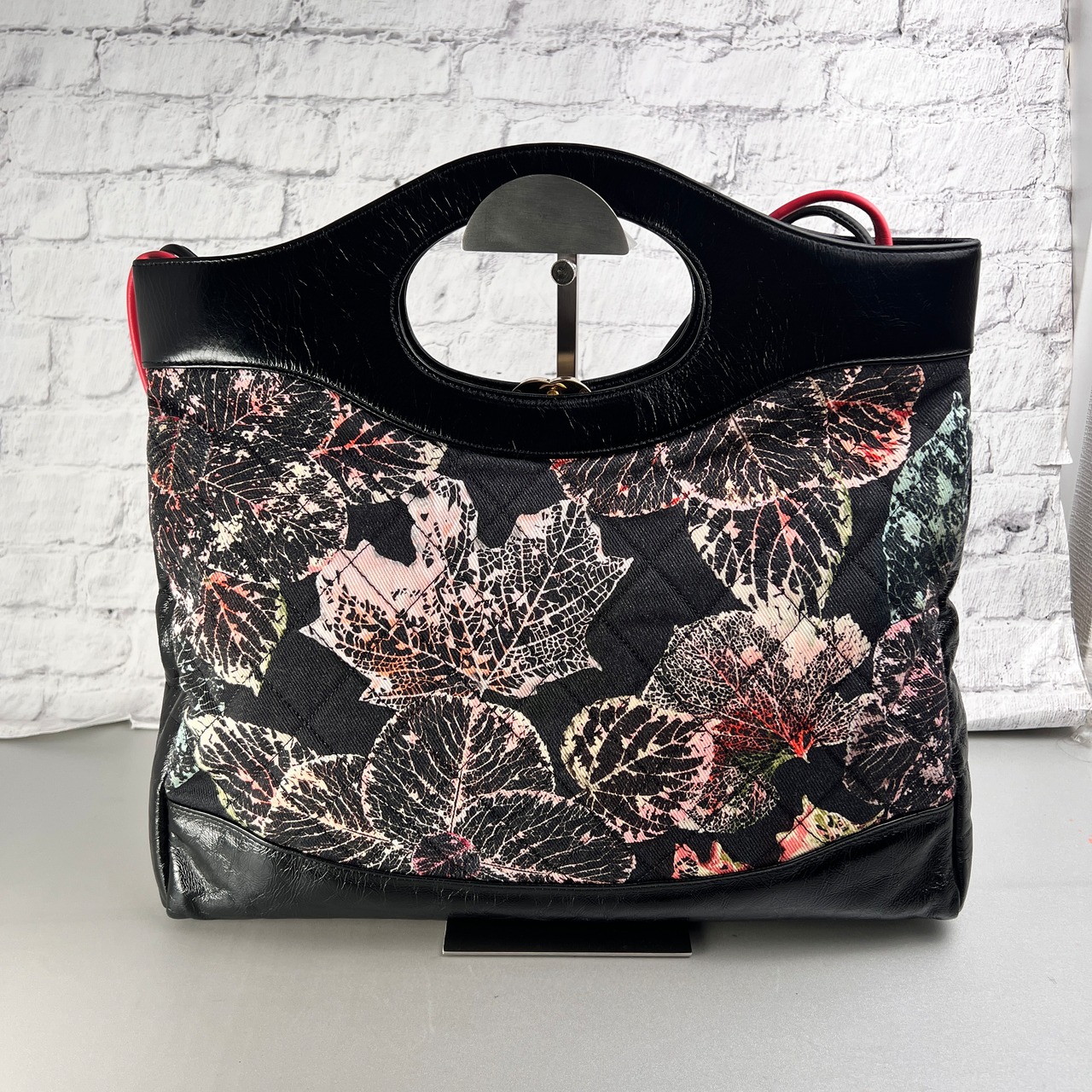 CHANEL シャネル ココマーク  キャンバス ハンドバッグ ブラック A-13551
