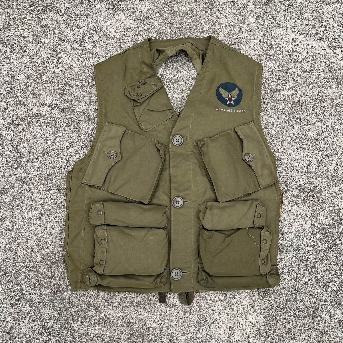 40s Us Army Air Force C-1 Vest 1st nos C-1ベスト 初期 デット 