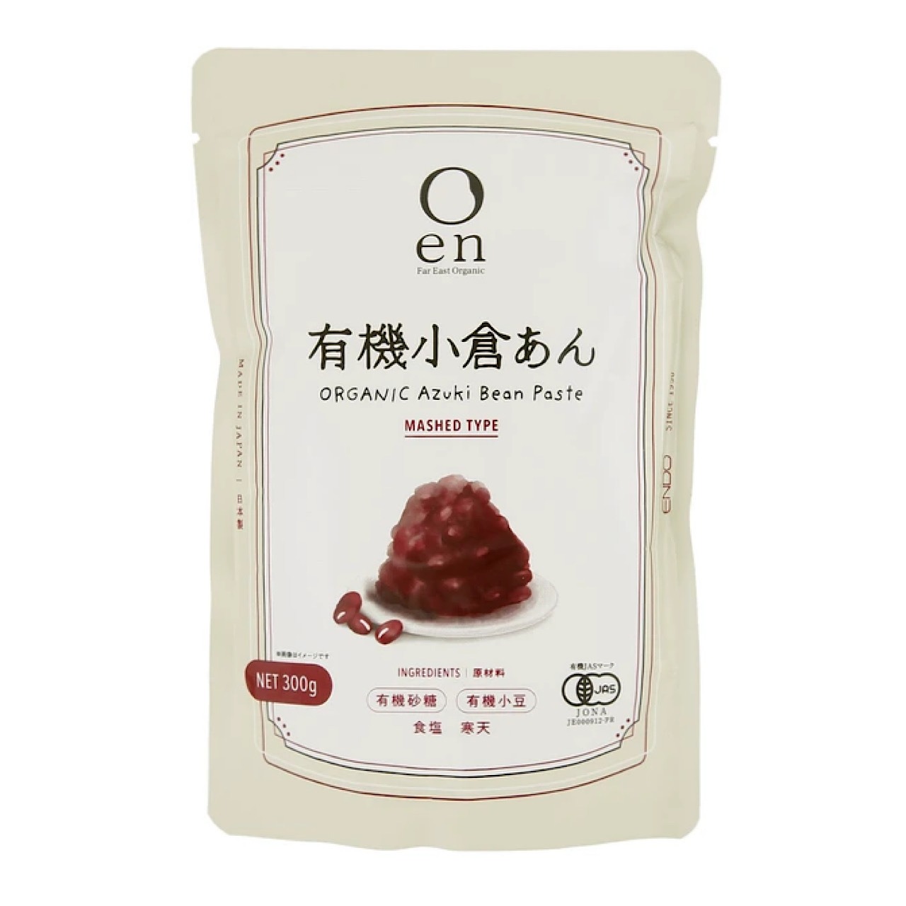 en 有機小倉あん 300g