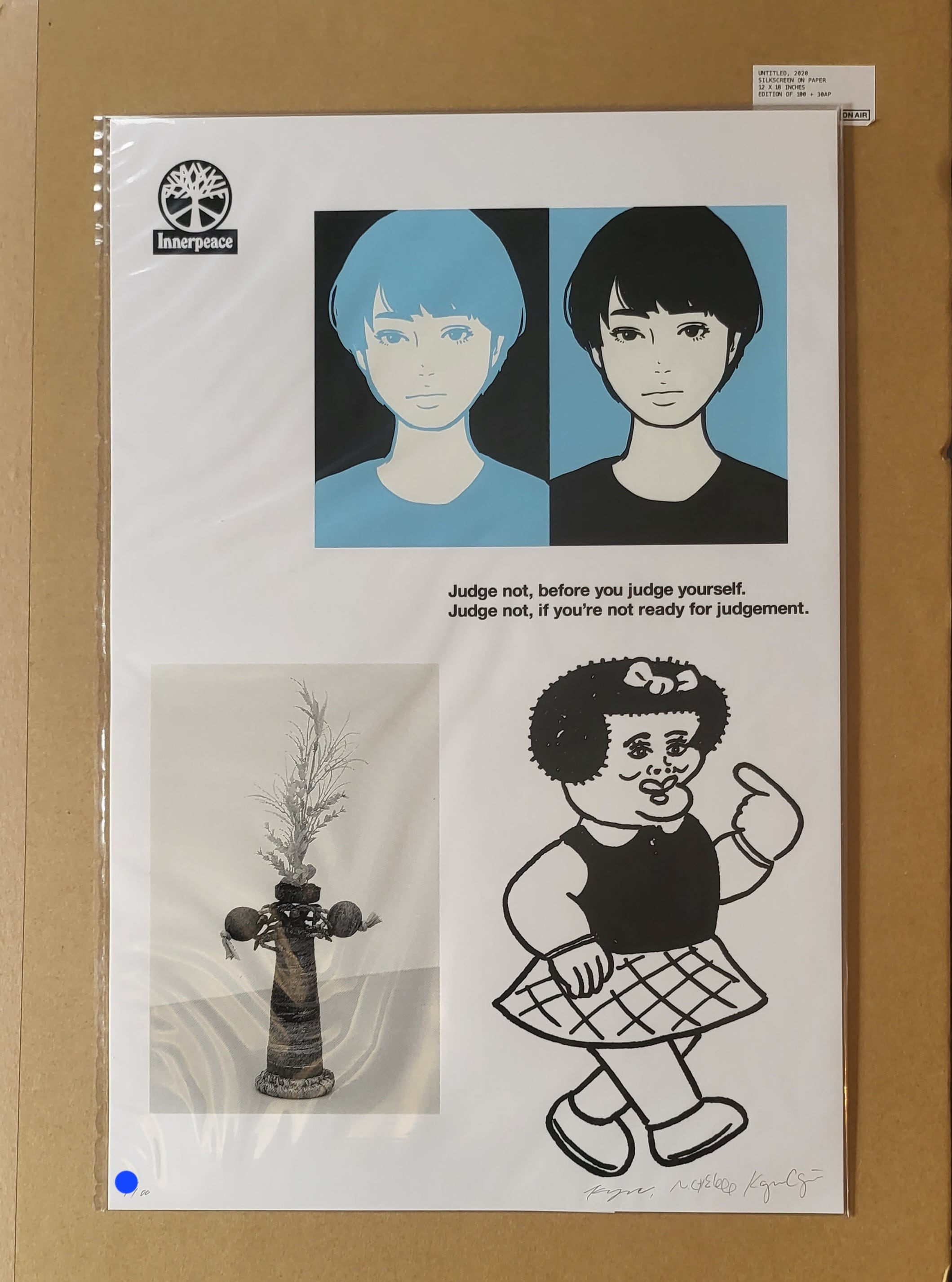 KYNE 版画 Untitled:B シルクスクリーン KYNE Untitled N シルク 