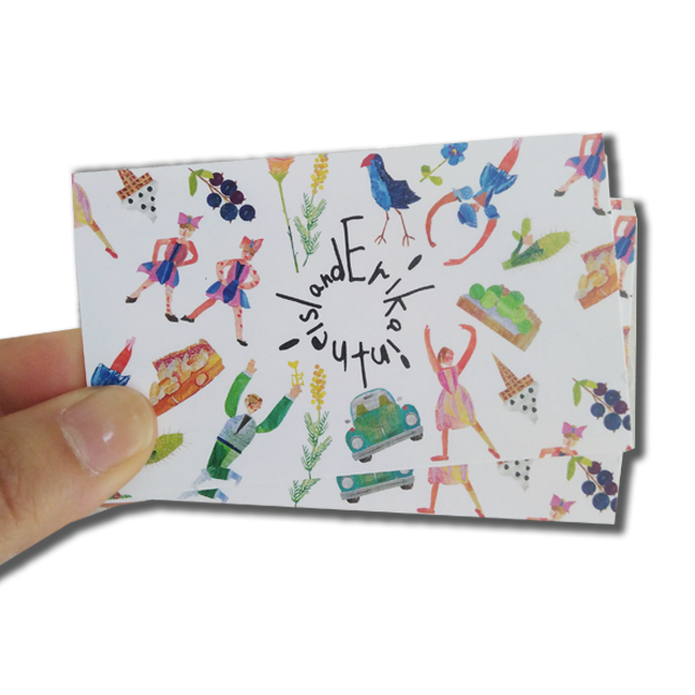 イラスト名刺 ショップカードデザイン Erika Intheisland Shop