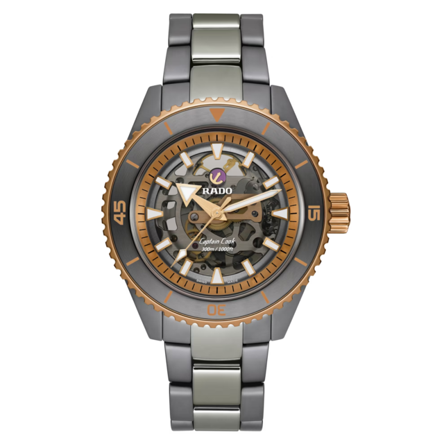 【RADO ラドー】Captain Cook High-Tech Ceramic Skeleton キャプテンクック ハイテクセラミック スケルトン/国内正規品 腕時計