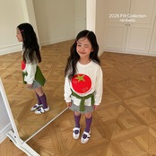 【取寄/韓国直送】ninibello トマトペッチTシャツ｜夏服｜韓国子供服｜26/AT