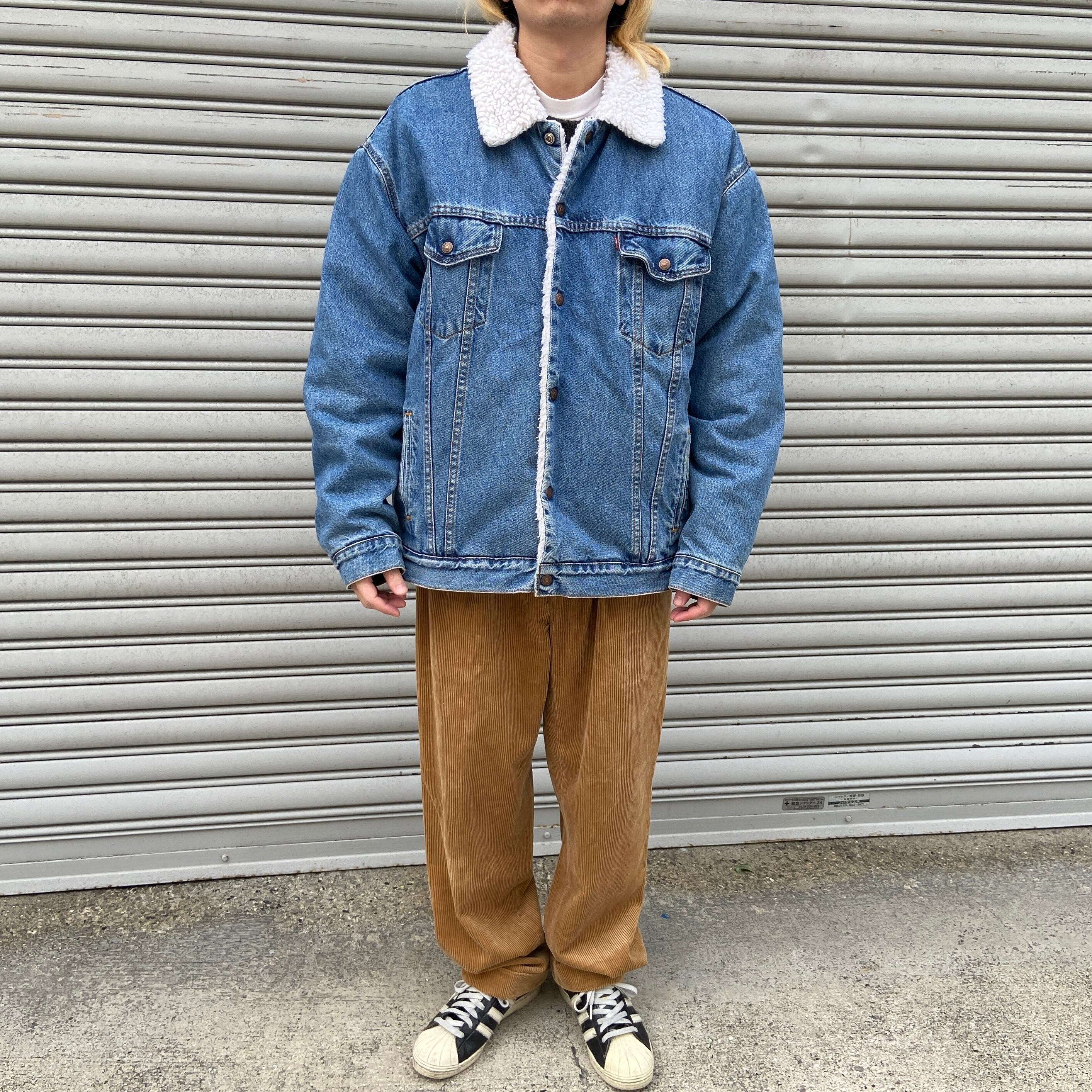 送料無料』90s Levi's デニムボアジャケット 527 USA製 ブルゾン ...